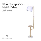 Sarantino Floor Lamp with Metal End Table LMP-MLM-50791-03