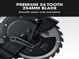 BAUMR-AG 254mm Dual Bevel Sliding Compound Mitre Drop Saw V219-SAWMITBMRA25DR