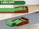 Golf Putting Mat with 2-Hole Training Design V1142-LP601099771300146