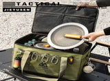 42L Collapsible Outdoor Tactical Organizer, Oxford Fabric Large Capacity Camping Gear Storage Bin V888-ELOSUNG52373