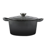 TOQUE 4L Enamel Dutch Oven Pot in Black Colour KT0180-4L-BK