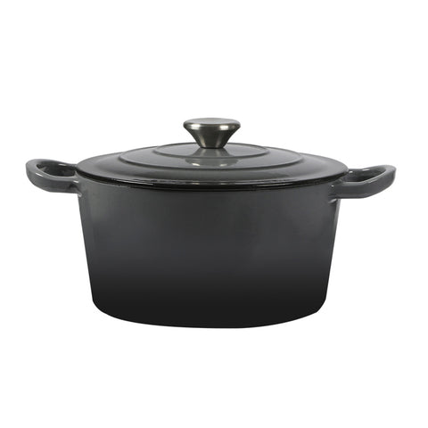 TOQUE 4L Enamel Dutch Oven Pot in Black Colour KT0180-4L-BK