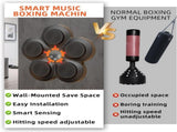 Smart Electric Boxing Trainer with Speaker, Black, Compatible with Smart Music Boxing V1188-MS-325-3205