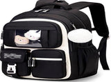 Girls' Backpack, Breathable Backpack for Girls, Grades 1-5, Casual School Bag for Kids, Elementary V1188-MS-313-0295