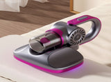 Purple Cordless Handheld UV Mite Remover - Bed Vacuum with 11KPA Powerful Suction & 8000 Times/Min V888-ELOSUNG45257