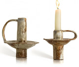 Taper Holders, Vintage Ceramic Pillar Brass Holder, Handmadesticks Holders, V1188-ZC-DLL-493