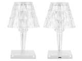 LED Crystal Table Light Transparent Prism Dimmable Desk Lamp USB Charging Bedside Decor V1294-YM0901-3119210121111