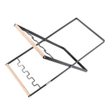 Trash Bag Holder Rubber Wood Handle Iron Flat Appearance Foldable Portable Garbage Bag V1294-YM0716-3117220182611
