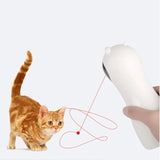 Automatic Laser Cat Toy with Interactive Rotating Light, Self-Play Fun for Indoor Cats, 5 Adjustable V1341-ZY-JETUQXQV-WHITE
