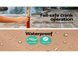 Instahut 3m Outdoor Umbrella Pole Umbrellas Beach Garden Sun Stand Patio Beige UMB-POLE-3-H-BG