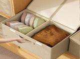 Underwear Storage Organizer with Double Lid Foldable Thick Sock Underwear Storage Case for V1294-YM0706-3117230195311