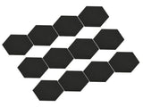 12Pcs Hexagon Acoustic Panel Polyester High Density Sound Absorbing Panel Sound Proof Insulation V1294-YM0901-3115240030611