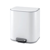 Cefito 20L Trash Bin Steel Pedal Bins Soft Close Kitchen Rubbish Waste Can White RB-20L-1C-WH