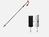 Red Foldable Hiking Poles with White Carry Bag - Aluminium Alloy Trekking Sticks - External Lock, V888-ELOSUNG56256-2