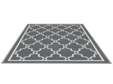 Gardeon Outdoor Rugs 152x244cm Large Carpet Reversible Area Mat PP Dual-Sided Patio Rug Maroc OR-5X8FT-MAROC-GY