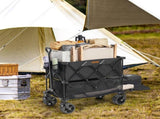 Foldable Double Decker Wagon, 400L Collapsible Wagon Cart with All-Terrain Wheels, Heavy Duty V952-ZDHYBXSSTCHSXALL9V0