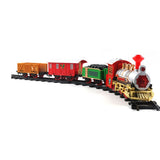 Electric Train Toy Simulation Small Train Toy Kids Xmas Electric Track Car with Music and Light for V1294-YM0901-3115240090311