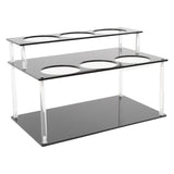 Syrup Bottle Holder Stand Acrylic 2 Tier Multifunctional Easy Assembly Syrup Holder Display Stand V1294-YM0901-3118250071811