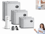 Vacuum Bags, Compression Kit with Portable USB C Pump, Reusable Space Saver Storage Bags for V1366-AZ2-W-11100
