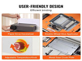 Thermal Machine, 400 Sheets Capacity Hot Glue Machine, Thermal Book Binder 40mm V952-JZJ20400Z12649PLHV3