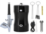 G12 Pump 0.3mm Mini 7CC Airbrush Kit Spray Air Brush Set Cleaning Tool V1294-YM0901-JY26417-01