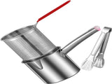 Small Deep Fryer - Deep Fryer - 1.2l - With Kitchen Clip - Oil Saving - Suitable For Gas And V1188-MS101-01599-1