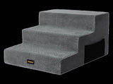 Pawz 3 Steps Pet Stairs Dog Ramp High Density Foam Grey PT1290-3