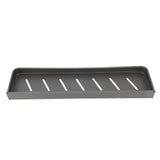 Shower Caddy Space Aluminum Rustproof Smoothing Simple Black Sturdy Bathroom Wall Shelf with 5 Hooks V1294-YM0901-3112230086612