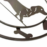 Round Dachshund Metal Wall Art 40cm V637-E522904