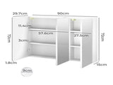 Levede Bathroom Mirror Cabinet 90CM BATH1008-90CM