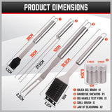18Pcs BBQ Tool Set Stainless Steel Barbecue Utensil Cooking Grill Outdoor Cook V465-24903