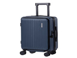 Wanderlite 20" Luggage Suitcase Front Pocket Travel Carry On Dual TSA Navy LUG-ABS-POK-20-NA