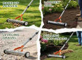 15-Inch Thatch Rake with Rollers, Heavy-Duty Steel Dethatcher Rake for Lawn
0-15&deg Adjustable Angle V1107-CS-RKVHSJ43
