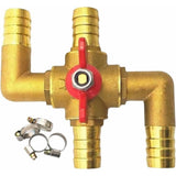 Clearance 4-Way Car Heater, Integrated Heating System, Solid Brass Construction, Manual Control, V1366-AZ2-W-24440
