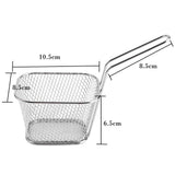 8Pcs Mini Stainless Steel Chips Deep Fry Baskets Food Presentation Strainer Potato Cooking Tool V1294-YM0722-JYB01297