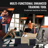 3 in 1 Plyometric Jump Box, 30/24/20 Inch Foam Plyo Box, Platform & Jumping Agility Box, Anti-Slip V952-SHYTX302420YSODG2V0