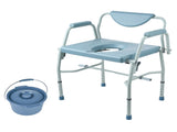Commode Chair, Bedside Commode with Drop-Down Arms and Detachable Backrest, 5-Level Adjustable V952-WLKBSGYZD1009SMAXV0