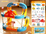 Magnetic Electric Train Set for Kids Ages 3-8, 100PCS Flexible Track Building Toy with Motorized V1107-819-78373-MLT2