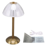 Industrial LED Table Lamp USB Rechargeable Rustic Desk Lamp Stepless Dimmmable Bedside Night Light V1294-YM0703-3119230026211