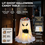 120cm Light-Up Ghost Candy Bowl Halloween Party Must-Have, Large Capacity Trick-or-Treat Station, V1232-YLTGZ-002