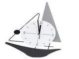 Wall Clock Modern Simple Quiet Sailboat Clock for Home Living Room Dining Room Decoration V1294-YM0901-3115250011211