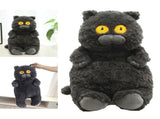Cat Plush Toy Cute Soft Skin Friendly Fluffy Staring Short Plush Cat Hugging Sleeping Pillow for V1294-YM0521-3117230043011