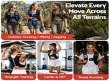 Everfit 10kg Weighted Vest Men Women, Reflective Running Vest with Armband Pouch WV-10K-BK