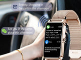 Smart Watch Women Fitness Tracker Sport Bracelet for Android iOS Phones-Gold V1263-JX-7697-1