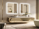 LED Anti-Fog Wall-Mounted Bathroom Mirror V767-XMR-C28-166-AU