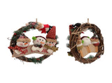 Christmas Wreath Fadeless Durable Joyful Vibes Rich Bright Colors Grapevine Wreath for Door Window V1294-YM0512-3115220135111
