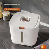 Medium Size Sealed Rice Storage Container with Push-Button Lid V888-ELOSUNG56117-1
