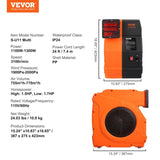 Inflatable Blower, 1100W, 1.5 & 1.7 HP Bounce House Blower, Pump Commercial Air Blower for V952-SYQM1100W74M2G16HV3