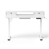 Artiss Electric Standing Desk Height Adjustable Home Office 120cm White HASD-ET156E-SHELF-WH-AB