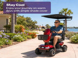 EQUIPMED Mobility Scooter & Power Wheelchair Shade Canopy Roof, 1-Inch Mount, 3 Height Settings, V219-HMBMSAEQC9KA